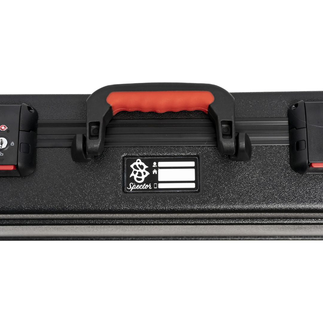 Close up view of Spector NS Bass Flight Case Handle on white background