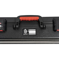 Close up view of Spector NS Bass Flight Case Handle on white background