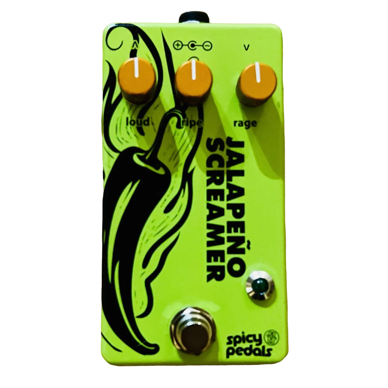 screamer pedal Spicy Pedals Jalapeno Screamer Verde Pedal