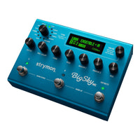 Angled top view of Strymon BigSky MX pedal on white background