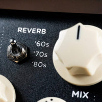 Close up view of Strymon Flint V2 on brown background