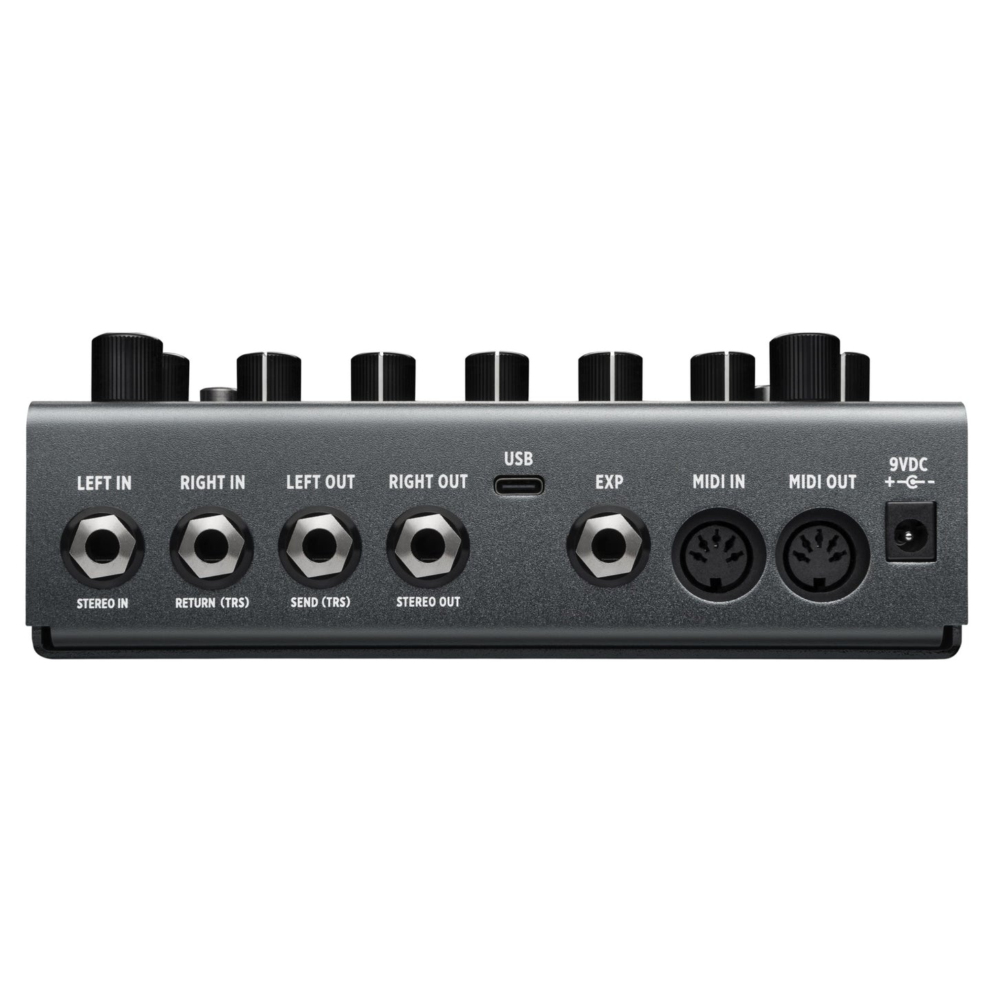 Top ports view of Strymon TimeLine MX Pedal on white background