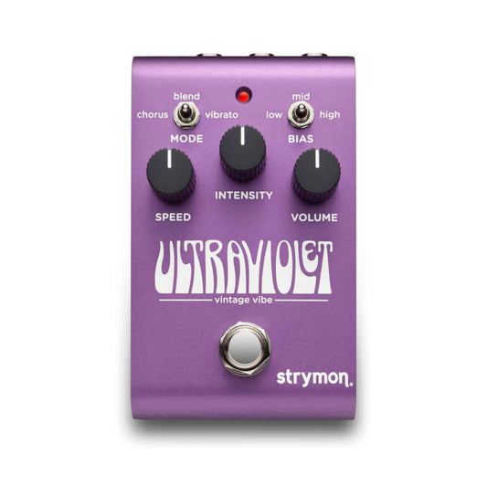 Front view of Strymon UltraViolet on white background