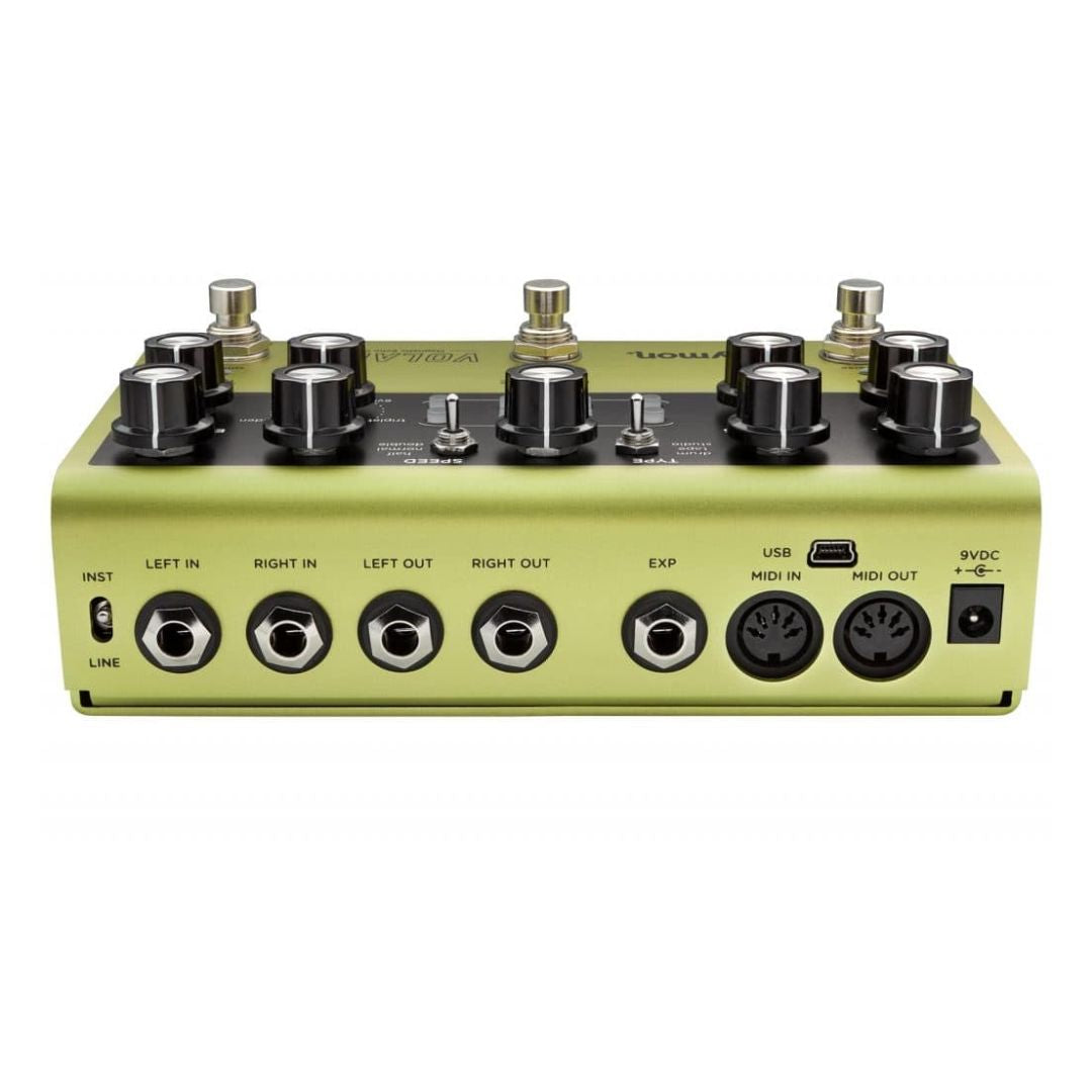 Rear view of Strymon Volante on white background