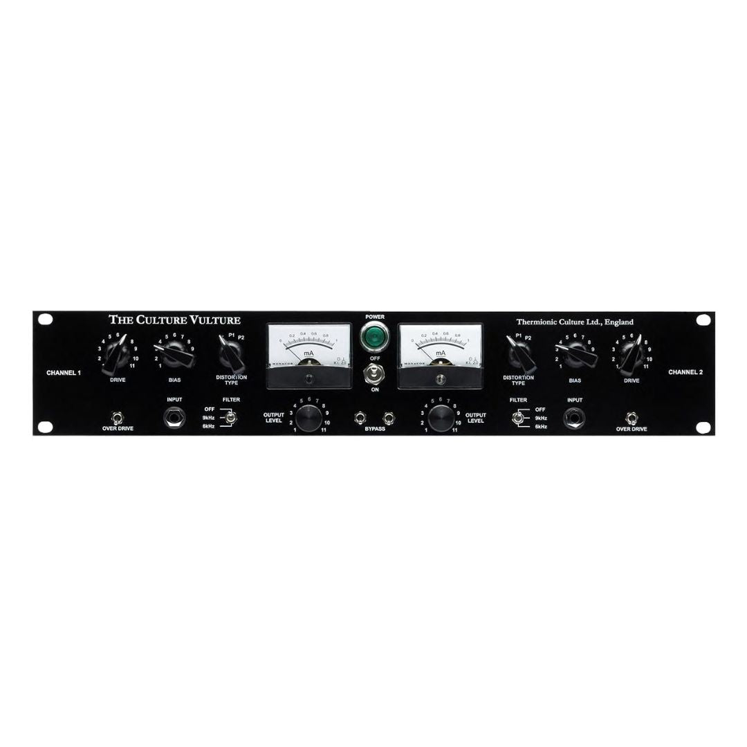 Front panel of rackmount effect with white background