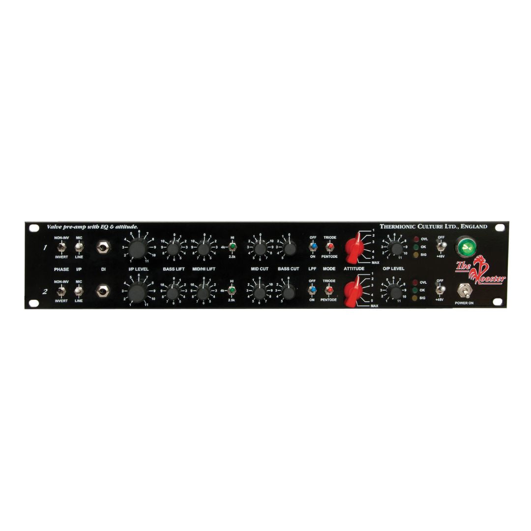 Front panel of black rackmount effect on white background