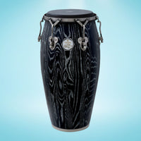 Front view of Tycoon 11 3/4“ 30th Anniversary Celebration Series Conga on blue background