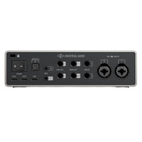 Rear ports view of Universal Audio Volt 4 Gen 2 USB Audio Interface on white background