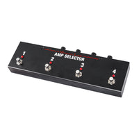 Angled front view of Voodoo Lab Amp Selector PRO Switcher Pedal on white background