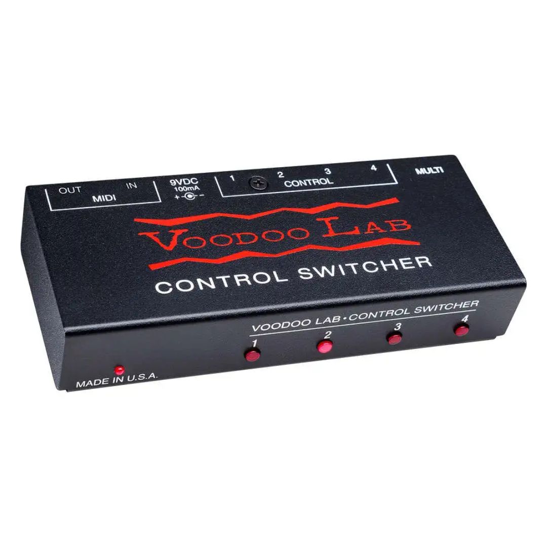 Angled view of Voodoo Lab Control Switcher on white background