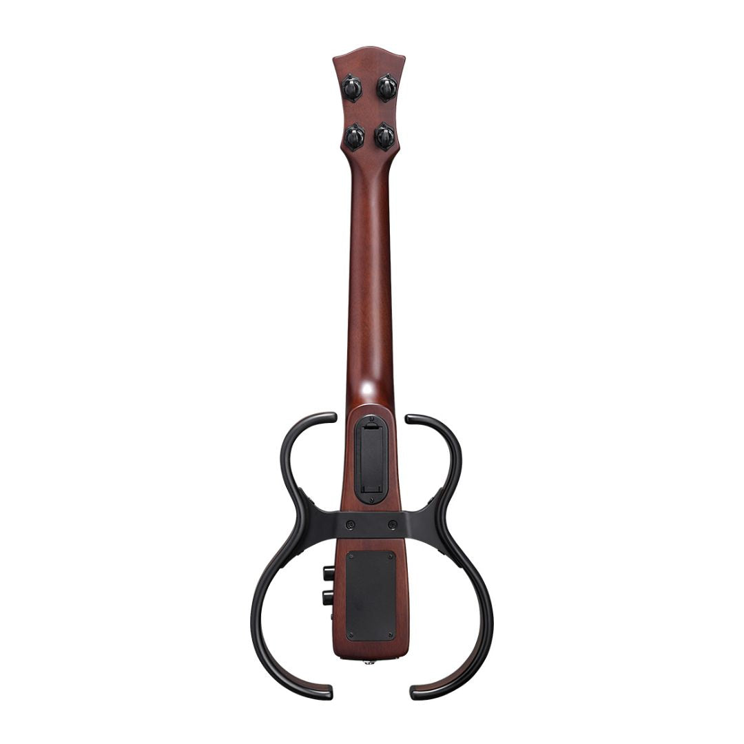 Rear view of Vox VFU-1 Ukulele Rosewood on white background