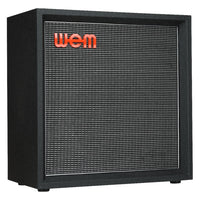 Angled front view of WEM Silver Starfinder 112 Speaker Cabinet on white background