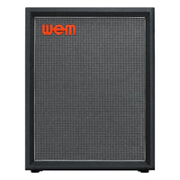 Front view of WEM Silver Starfinder 212 Speaker Cabinet Vertical on white background