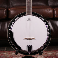 Close up view of Washburn B9 Americana 5-String Banjo in studio