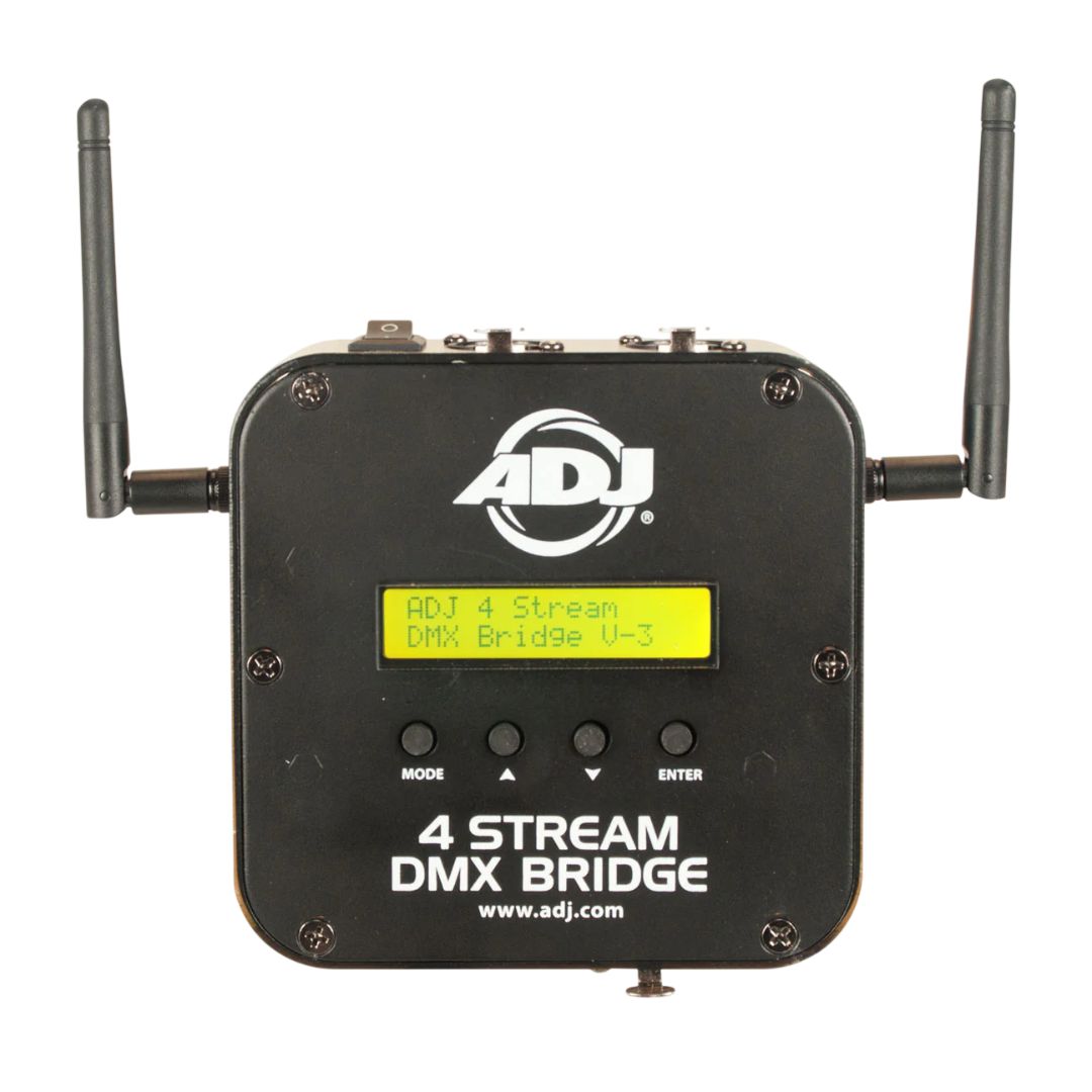 Front view of ADJ 4 Stream DMX Bridge for ADJ Airstream DMX Pro on white background