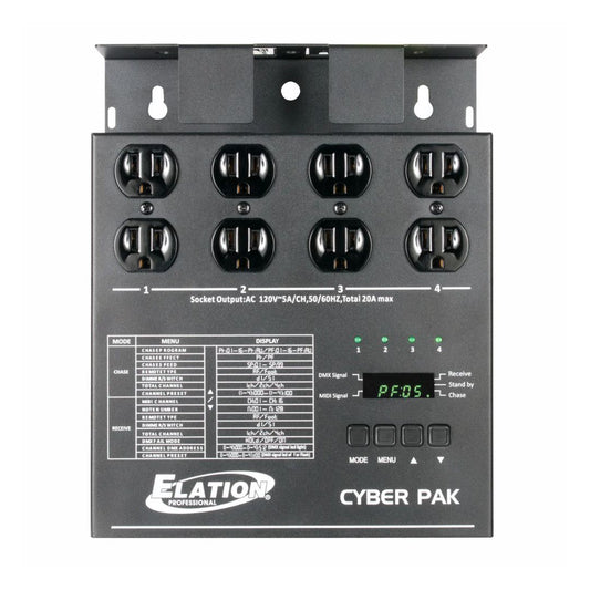 Front view of ADJ Cyber Pak Stage Lighting Controller on white background