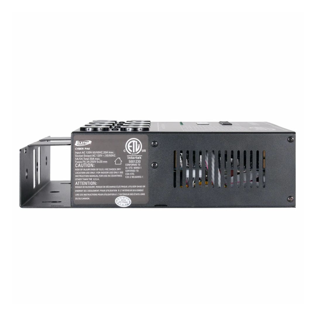 Left side view of ADJ Cyber Pak Stage Lighting Controller on white background