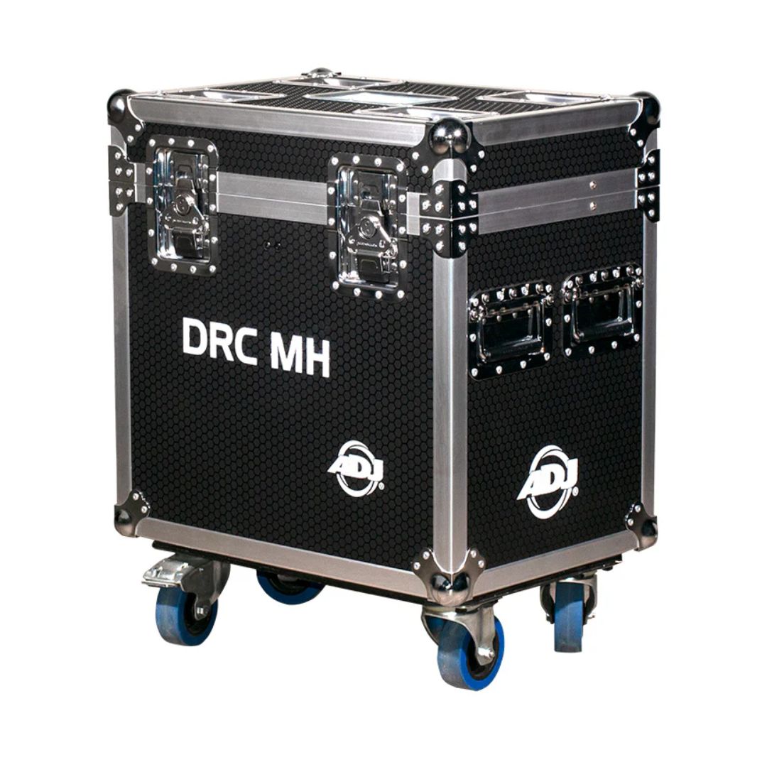 Angled front view of ADJ DRC MH Flight Case on white background