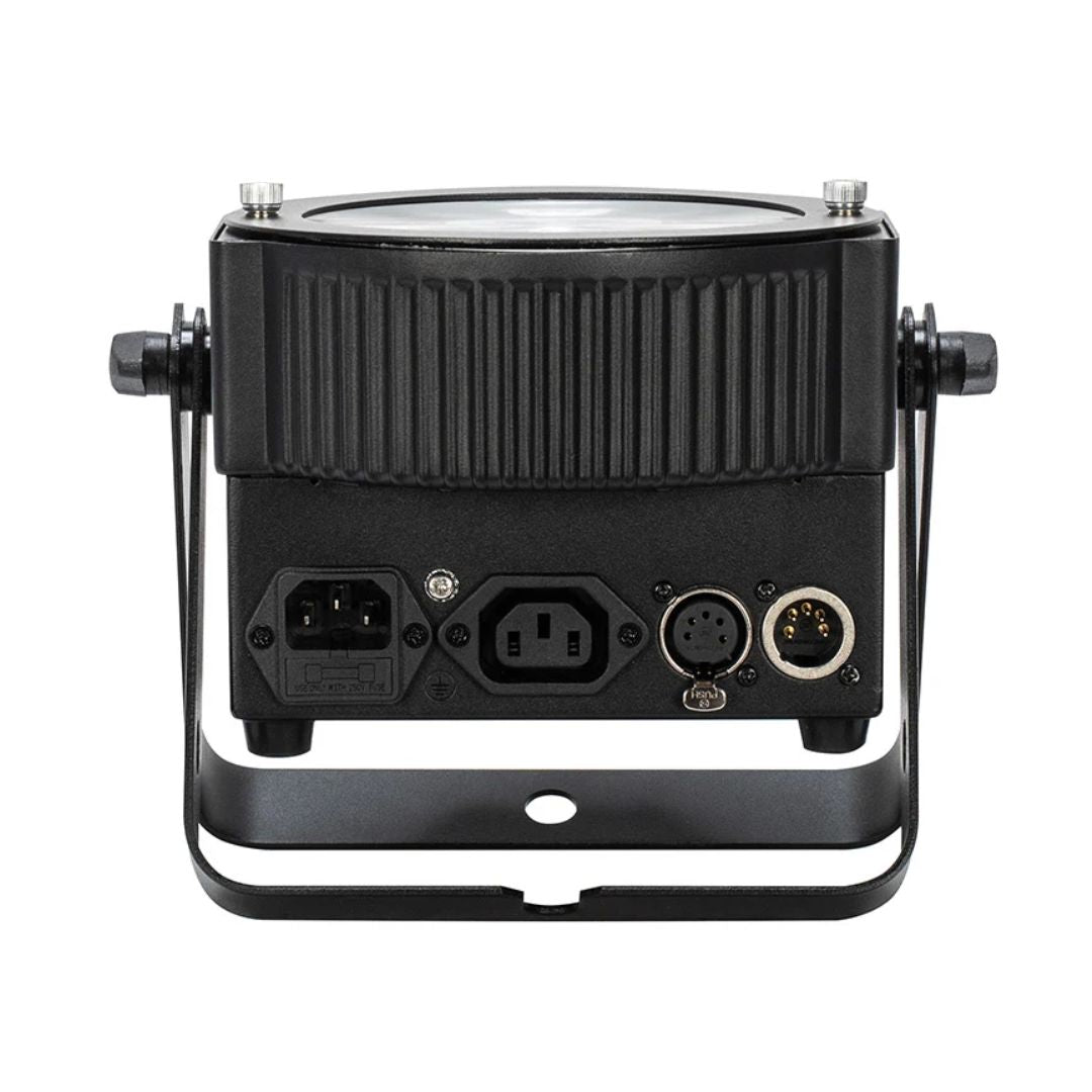 Bottom ports view of ADJ Dotz Par RGBL on white background