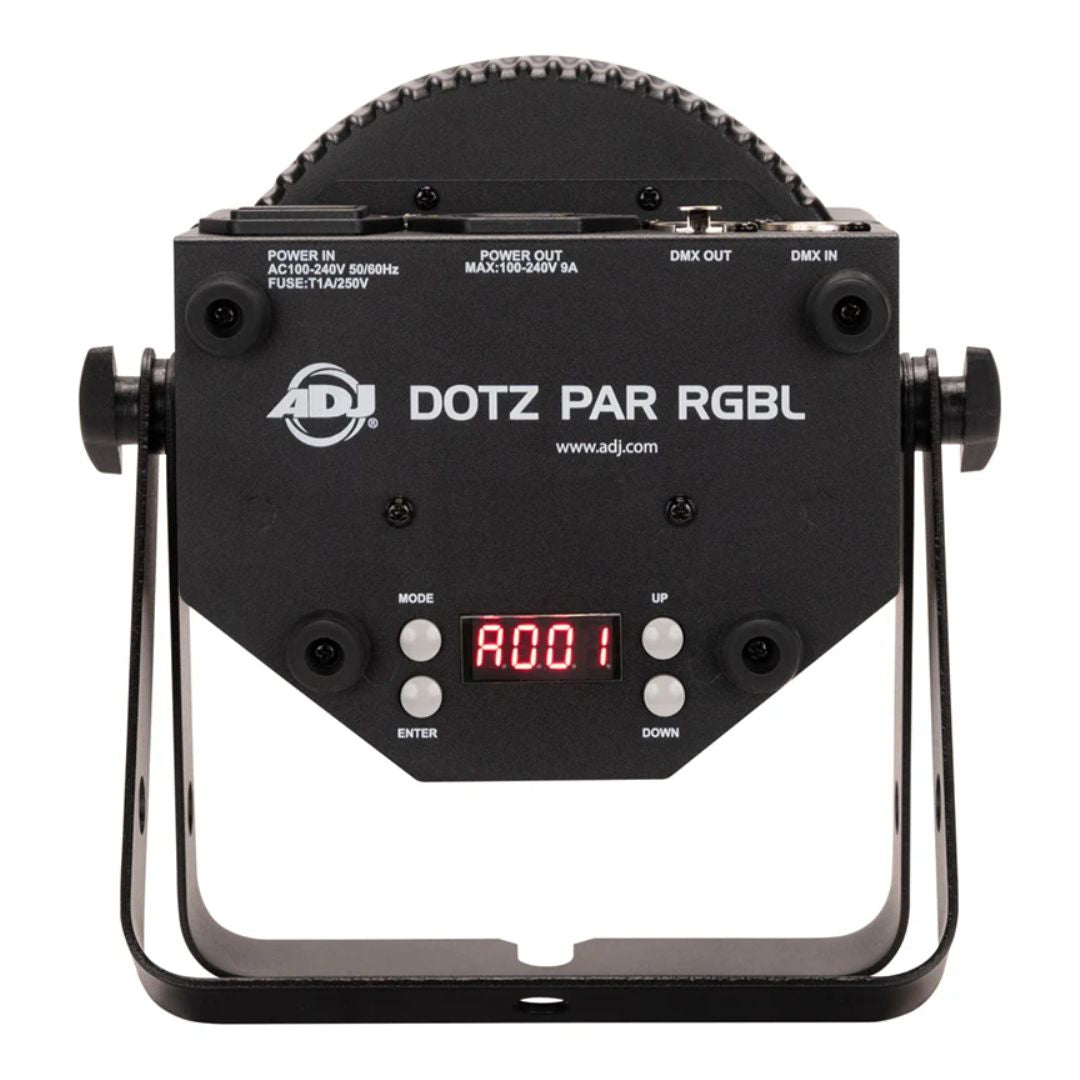 Rear view of ADJ Dotz Par RGBL on white background
