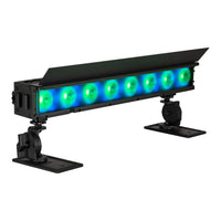 Angled front view of ADJ ELE188 ElectraPix Bar 8 Pak light bar on white background