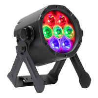 Angled view of ADJ ELE738 ElectraPix Par 7 Pak Light on white background