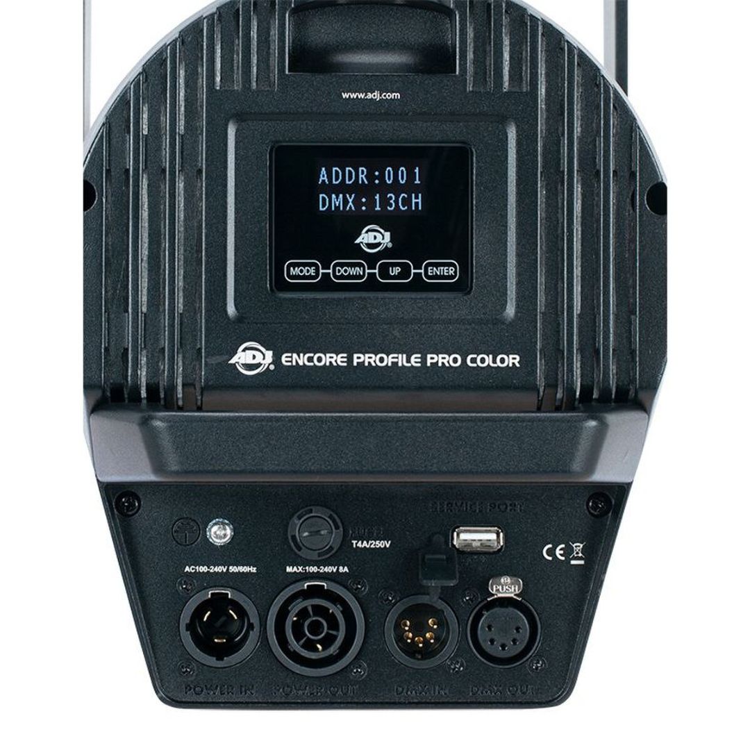 Close up rear view of ADJ ENC251 Encore Profile Pro Color on white background