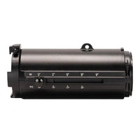 Side view of ADJ EP LENS MINI FZ on white background