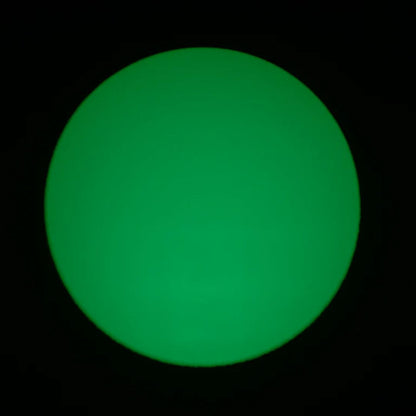 Green light through ADJ EP MINI LENS 15-30Z on blue background