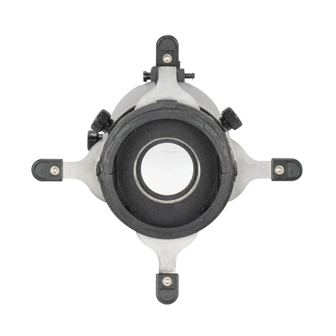 Rear view of ADJ EP MINI LENS 15-30Z Open on white background