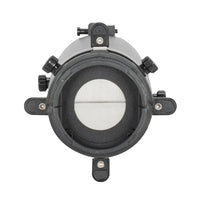 Rear view of ADJ EP MINI LENS 25-50Z Closed on white background