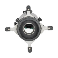 Rear view of ADJ EP MINI LENS 25-50Z Open on white background