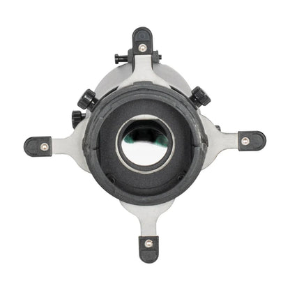 Rear view of ADJ EP MINI LENS 25-50Z Open on white background