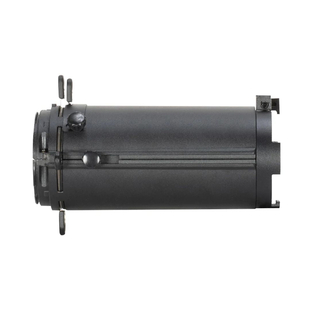 Side view of ADJ EP MINI LENS 25-50Z on white background