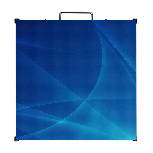 Front view of ADJ EVS3 LED Video Panel with blue-themed artwork on white background