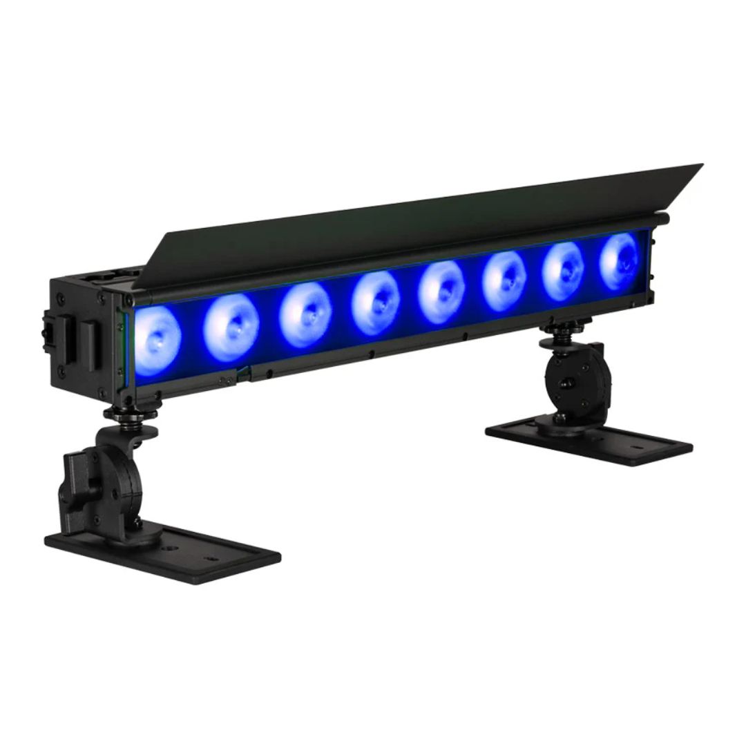 Angled front view of ADJ ElectraPix Bar 8 Linear Fixture on white background