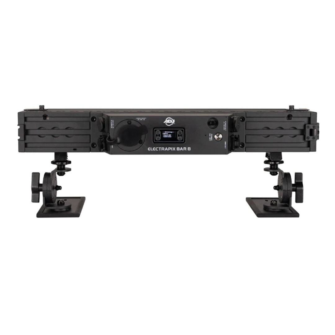 Rear view of ADJ ElectraPix Bar 8 Linear Fixture with closed port on white background