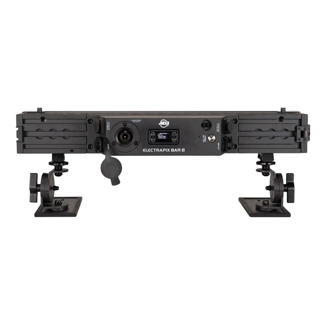 Rear view of ADJ ElectraPix Bar 8 Linear Fixture with open port on white background