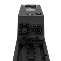 Close up view of ports of ADJ ElectraPix Bar 8 Linear Fixture on white background