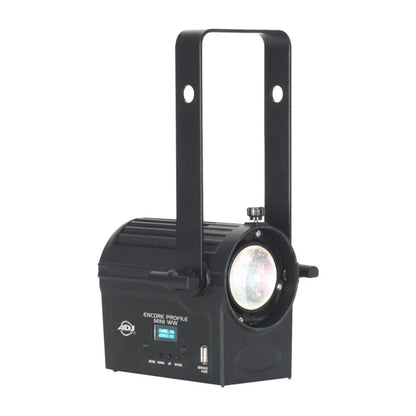 Angled front view of ADJ Encore Profile Mini WW on white background