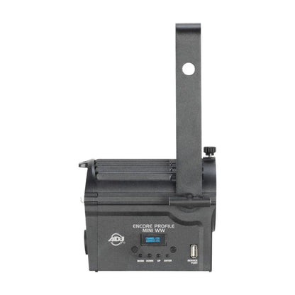 Side view of ADJ Encore Profile Mini WW on white background