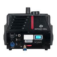 Rear ports view of ADJ Entour Chill Fog Machine on white background