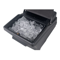 Top view of ADJ Entour Chill Fog Machine with open lid on white background
