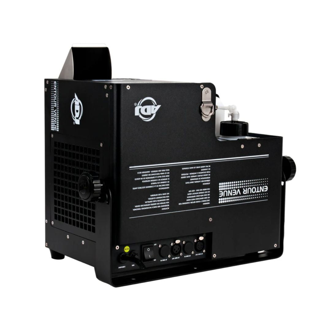 Angled rear view of ADJ Entour Venue Faze Machine on white background