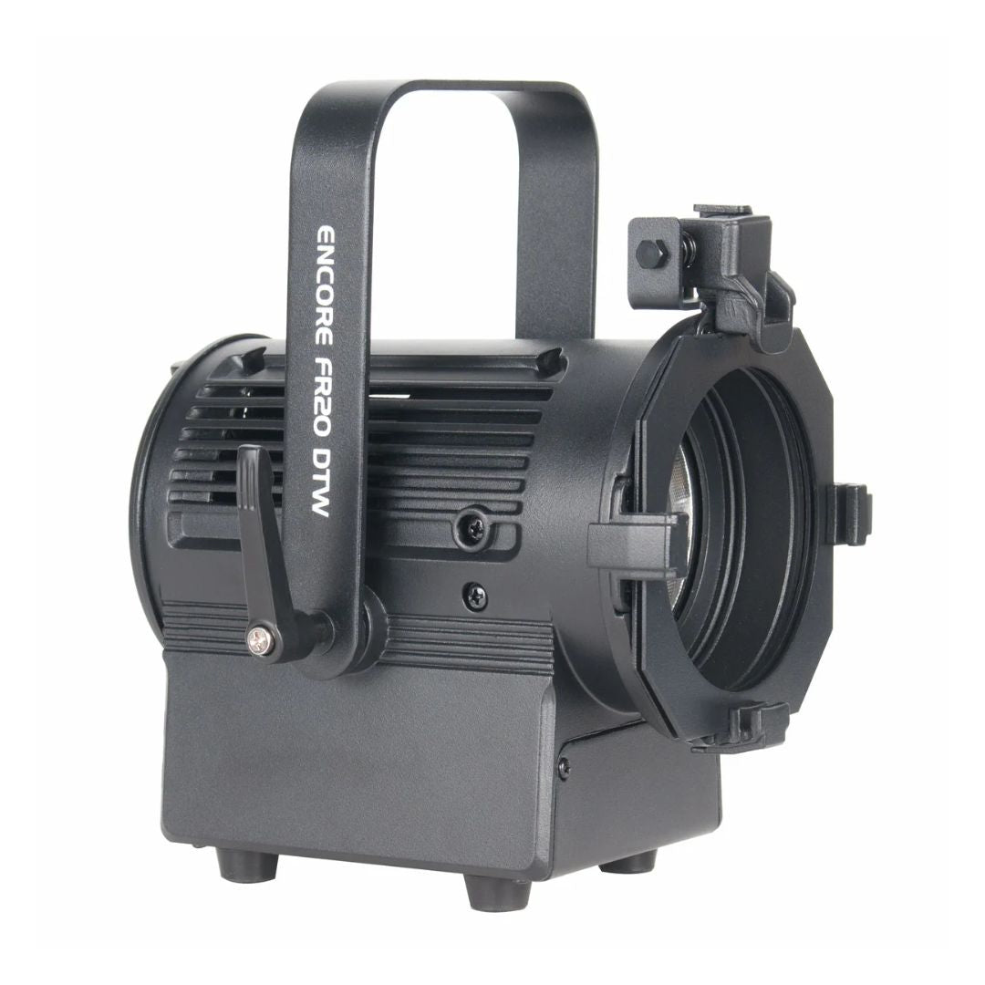 Angled view of included Encore FR20 DTW with ADJ Entry Level Stream PAK on white background