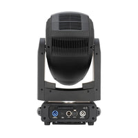 Rear view of ADJ FOC302 Focus Hybrid 200W LED Moving Head on white background