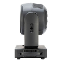 Side view of ADJ FOC747 Focus Flex L19 RGBL LED Moving Head on white background