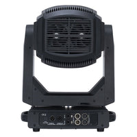 Rear view of ADJ FOC858 Focus Profile 400W LED Moving Head on white background