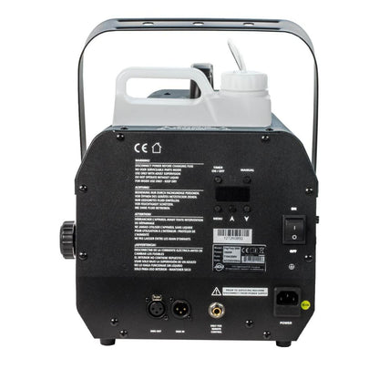 Rear view of ADJ FOG333 Fog Fury 3000 on white background