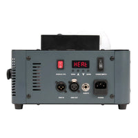 Side ports view of ADJ Fog Fury Jett Vertical Fog Machine on white background